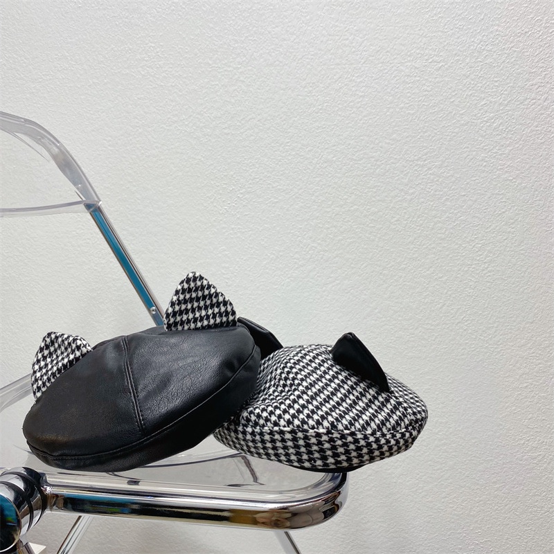 Mũ Beret Tai Mèo Phong Cách Anh Quốc Cổ Điển Thời Trang Mùa Thu Cho Trẻ Em