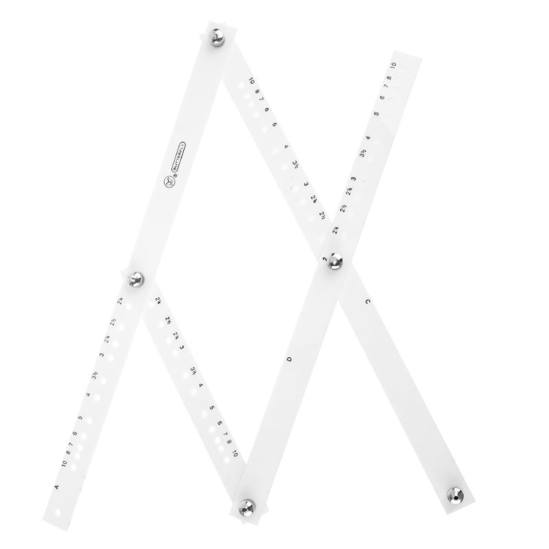 Thước Đo Lường Làm Từ Kính Hữu Cơ 34cm