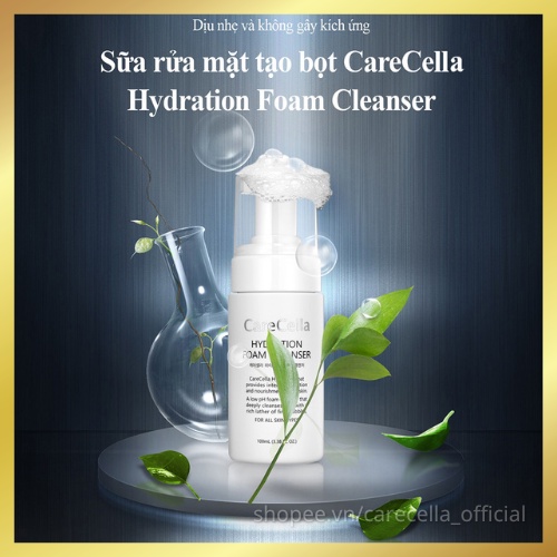 Sữa rửa mặt tạo bọt CareCella Hydration Foam Cleanser Lọ 100ml