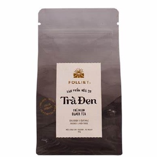 Trà đen hữu cơ organic black tea folliet 100g