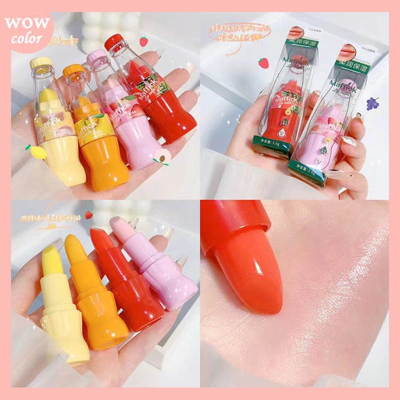 [Hàng mới về] Son dưỡng môi MAFFICK chiết xuất đậu nành không màu dưỡng ẩm chống khô chống nứt nẻ