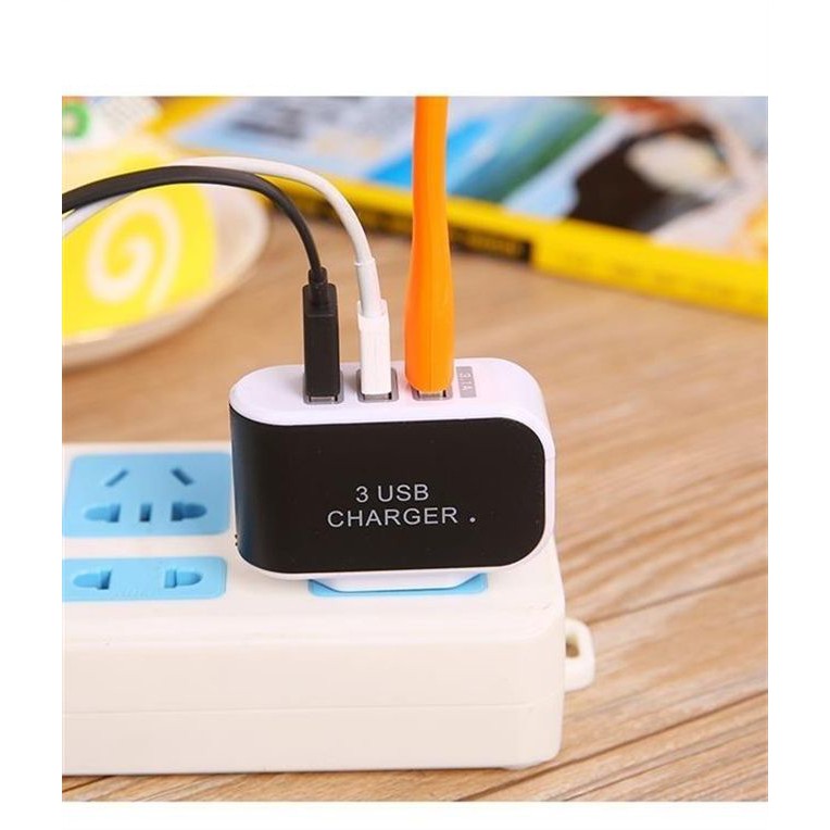 Củ Sạc 3 Cổng USB