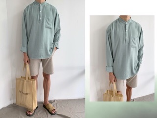 SƠ MI CỔ TRỤ NAM LINEN