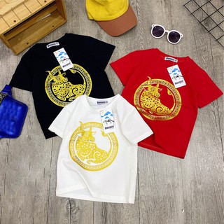 Quần áo trẻ em [100% cotton] áo thun gia đình tết tân sửu 2021