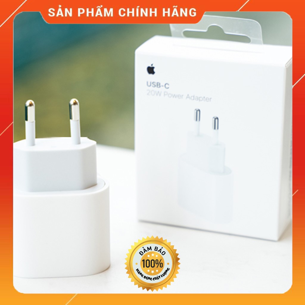 Củ Cáp Sạc Nhanh 20W Chuẩn PD Chính Hãng APPLE Dòng IPhone 11/11Pro/11Promax/12/12Pro/12Promax - Bảo Hành 1Tháng 1 Đổi 1