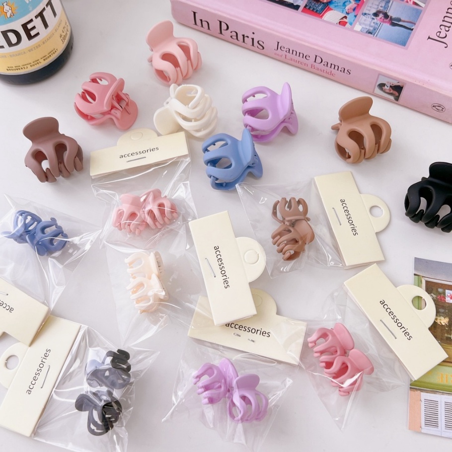Set 2 Kẹp Tóc Càng Cua Mini Dễ Thương Cho Nữ