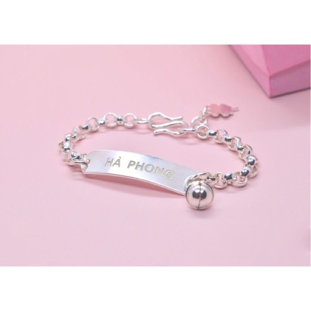 Lắc tay bạc đẹp cao cấp cho trẻ em - Trang sức TNC Jewellery