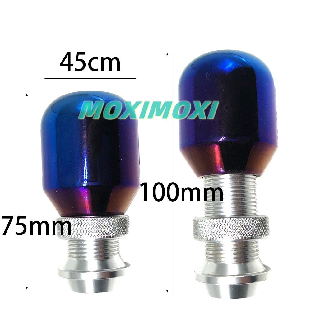 Đầu gạt chuyển số xe hơi / xe tải chất liệu nhôm màu xanh dương chuyên dụng  MOMO