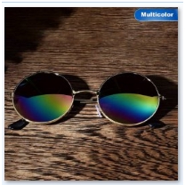 Kính mát gọng tròn thiết kế cổ điển dành cho nam và nữ