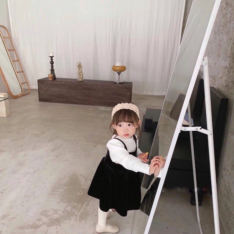 VÁY NHUNG 2 MÀU CHO BÉ