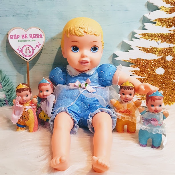 Búp Bê Sơ Sinh Thân gòn 30 cm Lọ Lem  - My First Disney Princess Cinderella 12 inch Soft Body Baby Doll (hàng tồn kho)