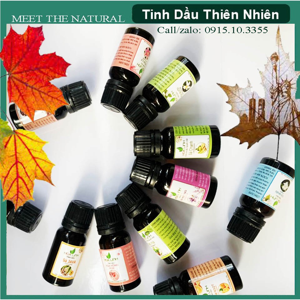 10ml Tinh dầu: SẢ CHANH- QUẾ- BẠC HÀ- HOA HỒNG- CAFE - TRẦM HƯƠNG..... thiên nhiên nguyên chất 100%