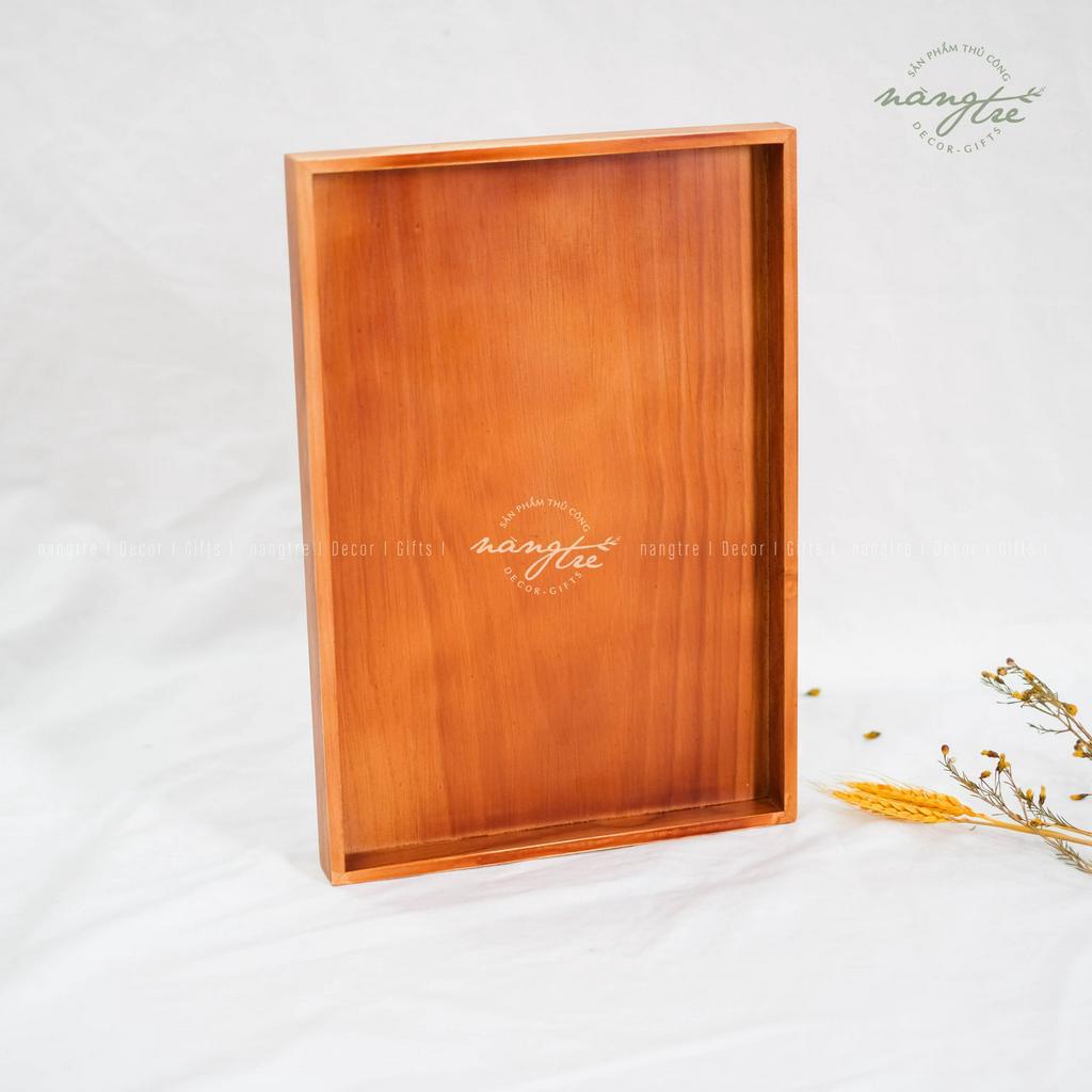 Khay gỗ chữ nhật đa năng
