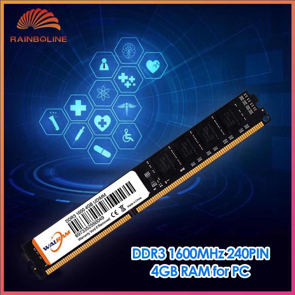 Bộ Nhớ Ram 240 Pin 4gb Pc3-12800 Ddr3 Ddriii 1600mhz Cho Máy Tính Bàn | BigBuy360 - bigbuy360.vn