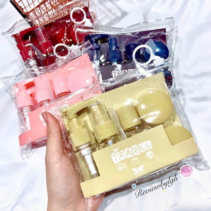 Bộ chiết mỹ phẩm du lịch tiện ích Moc68shop set chiết 6 món
