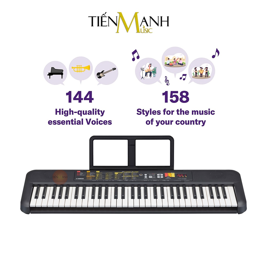 [Chính Hãng] Bộ Đàn Organ Yamaha PSR-F52 - Đàn, Chân, Bao, Nguồn - Keyboard PSR F52 Có tem chống hàng giả bộ CA