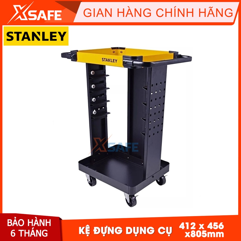 Kệ đồ nghề 18&quot; STANLEY STST74316-8 412x456x805mm Kệ đồ khả năng đặt tối đa 4 khay Tay cầm bên dễ kiểm soát