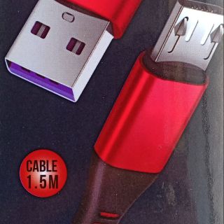 Cáp sạc víp cao cấp bọc dù chân micro usb  - chính hãng e-com dài 1,5m