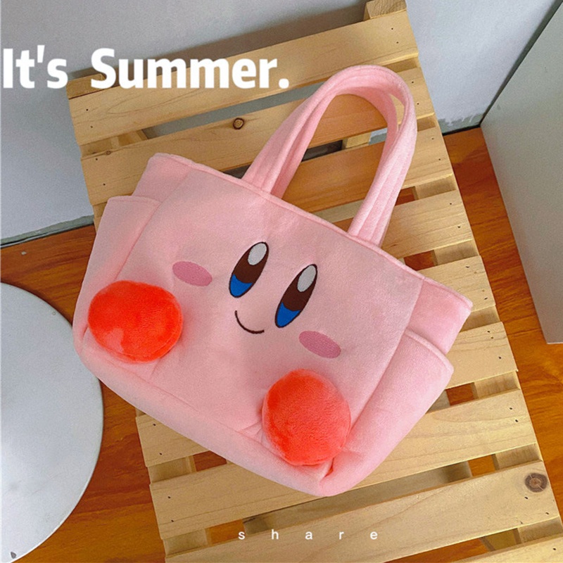 Túi Xách Tay Bằng Nhung Lông Thiết Kế Hình Anime Dễ Thương Dành Cho Nữ