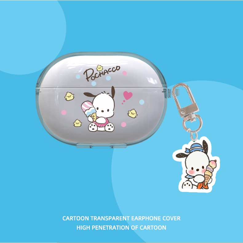 Vỏ Bảo Vệ Hộp Sạc Tai Nghe bluetooth Không Dây Huawei FreeBuds Pro 2 Bằng TPU Mềm Trong Suốt Họa Tiết Hoạt Hình Chống Sốc