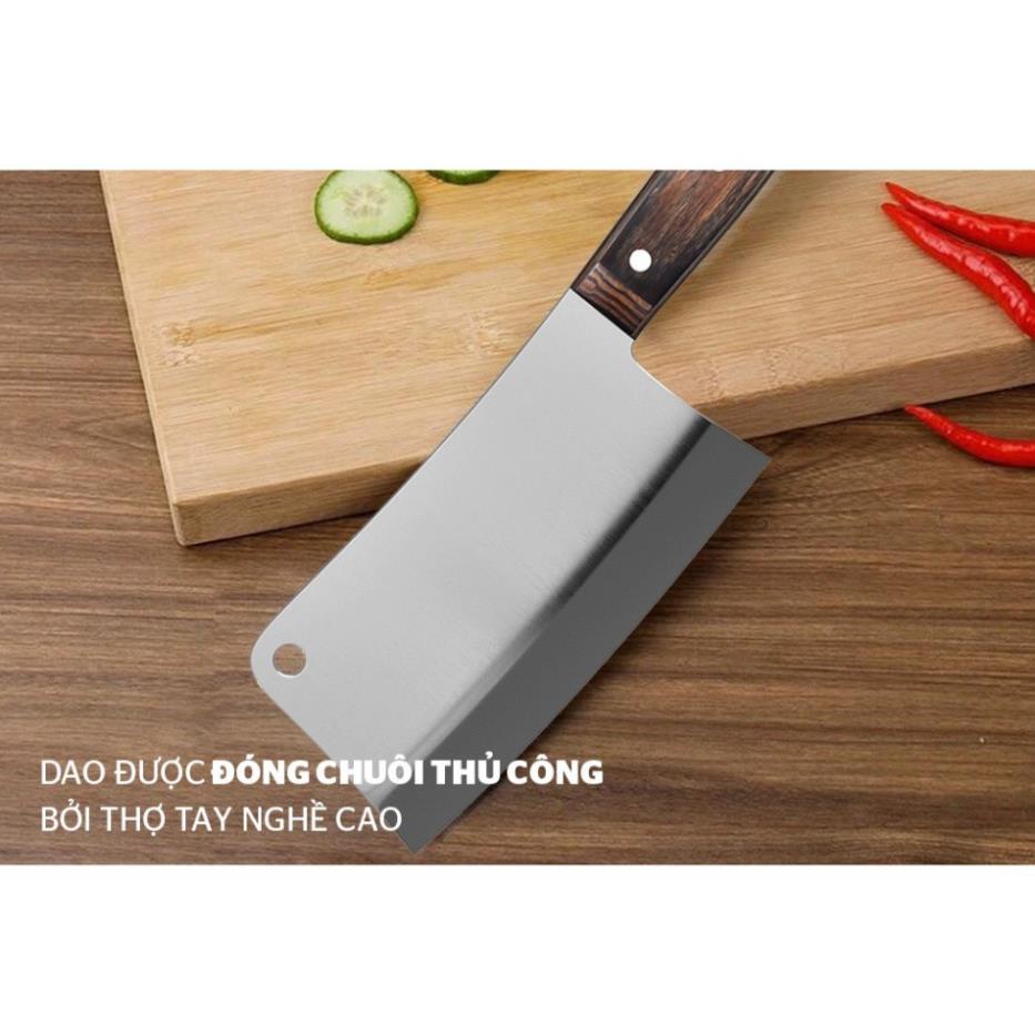 Dao chặt chuôi gỗ Pakka SUNHOUSE KS-KN180CS