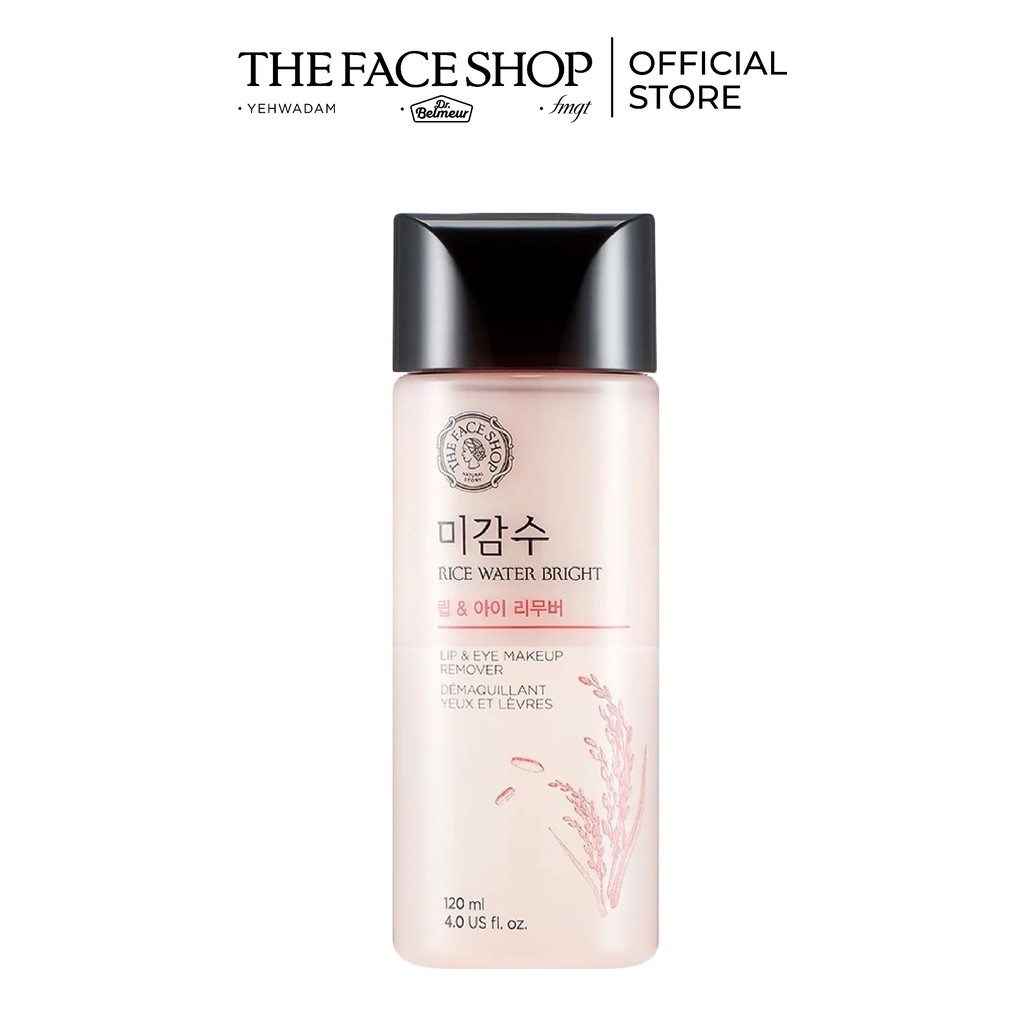 [Mã COSTFST3 -8% đơn 250K] Nước Tẩy Trang Mắt Môi Thefaceshop Rice Water Bright Lip&Eye Makeup Remover 120ml