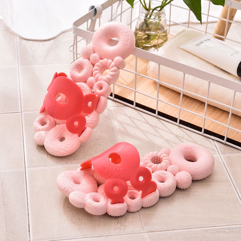 Dép Đi Trong Nhà Tắm Đế Mềm Nhanh Khô Chống Trượt Kiểu Hàn Quốc Dễ Thương Cho Nữ