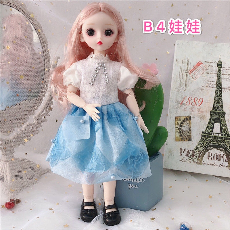 Búp bê barbie 3D xinh xắn với 20 khớp cử động 30cm
