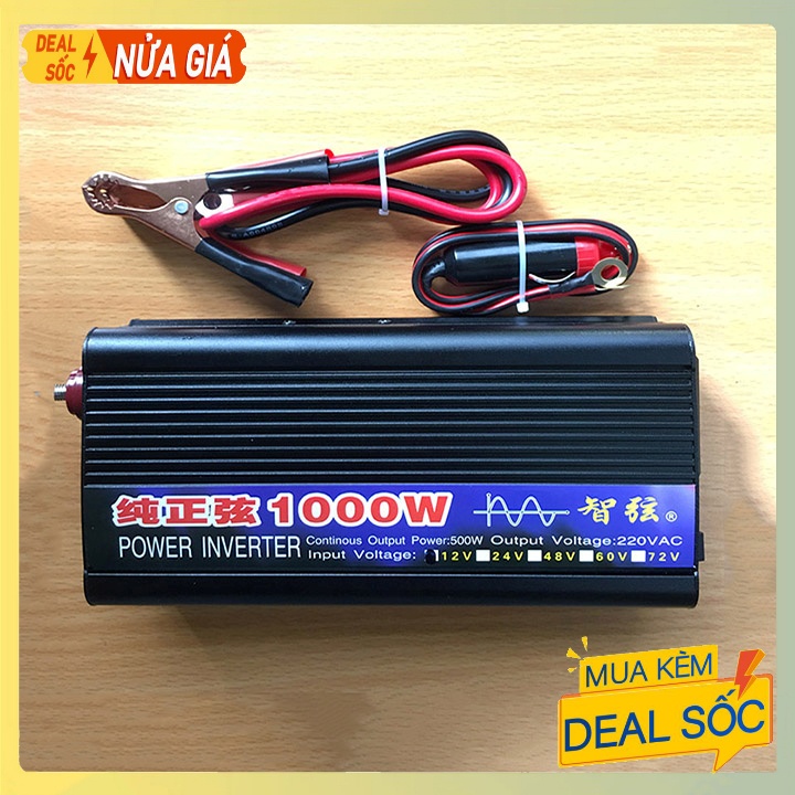 Bộ Đổi Nguồn Inverter Sin Chuẩn 1000W