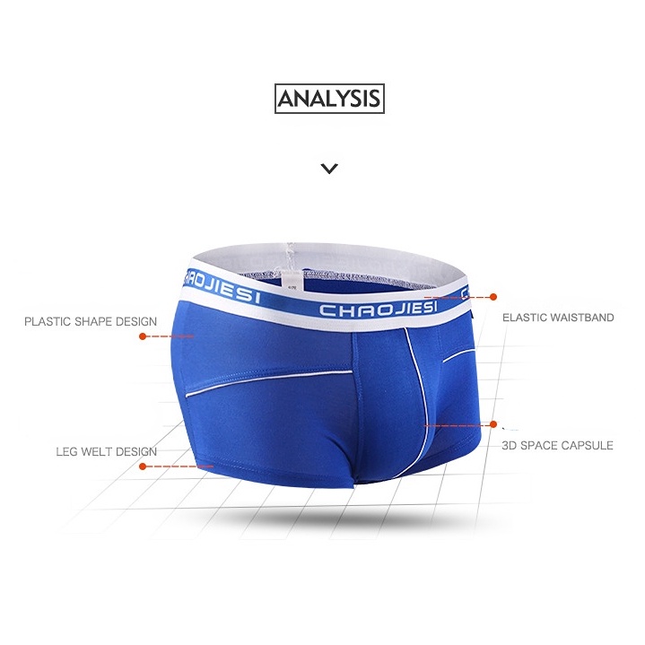 Quần Lót Boxer Nam Lưng Thấp Thoáng Khí C505