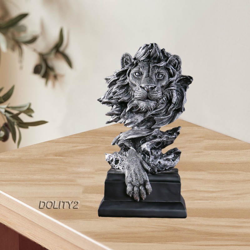 Tượng sư tử phong thủy dùng trang trí tủ sách