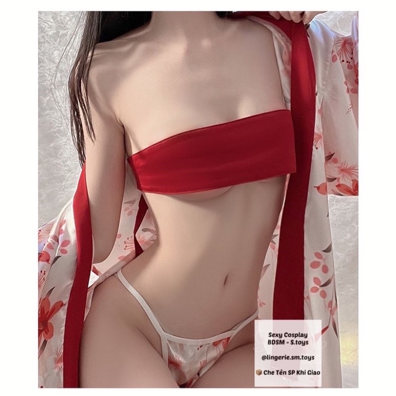 Mã QR1567 - Kimono Cách Tân Lụa Satin Hoạ Tiết Hoa Vẽ Cực Xinh - Choàng Ngủ Nữ Sexy Phong Cách Nhật Bản