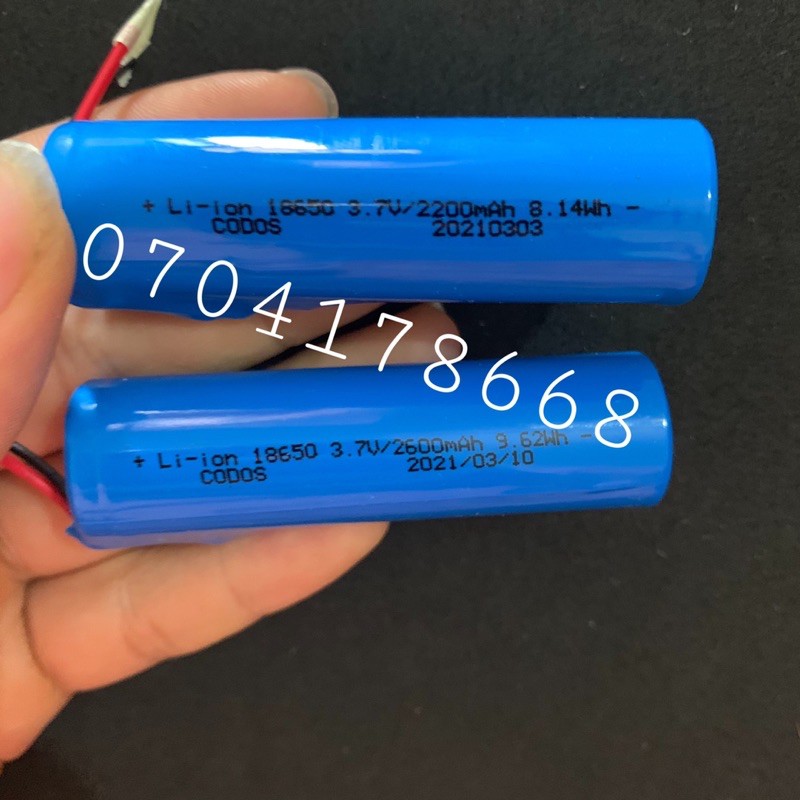 Pin tông đơ Codos 2200-2600mAh