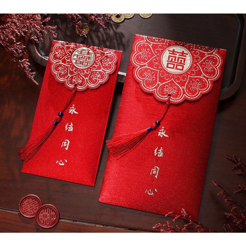 BAO LÌ XÌ CƯỚI LOẠI ĐẸP GIẤY KIM TUYẾN SANG TRỌNG