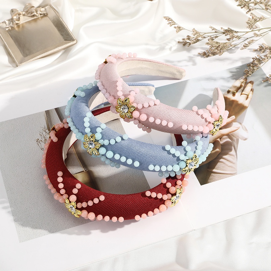 Băng đô cài tóc đính hạt ngọc trai giả phong cách Hàn Quốc cho nữ