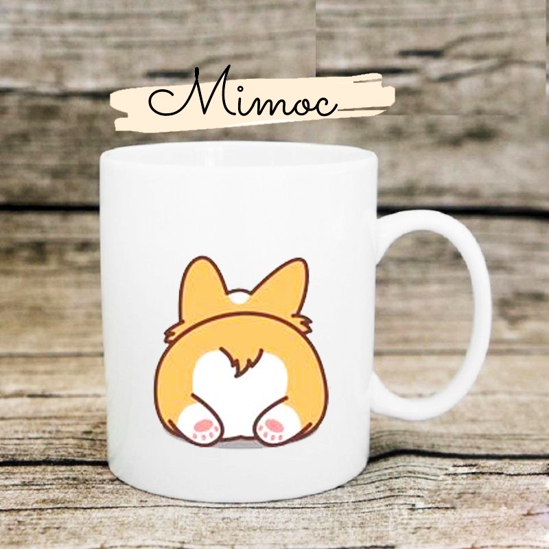 Cốc sứ chó Corgi đáng yêu <3