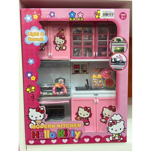 Bộ đồ chơi nấu ăn nhà bếp hello kitty cho bé siêu hot