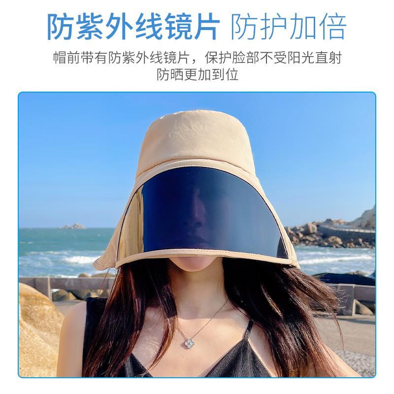 Mũ Chống Nắng Kèm Tấm Che Mặt Bảo Vệ Toàn Diện Chống Tia UV Tiện Dụng