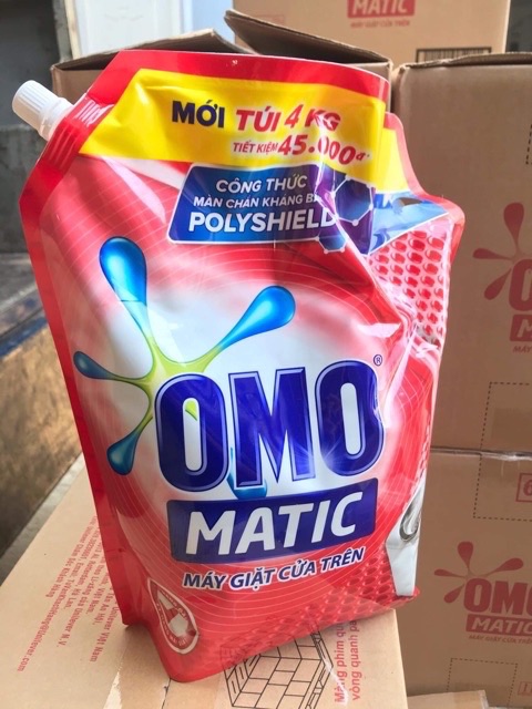 Nước giặt omo túi 3.9kg cửa trên