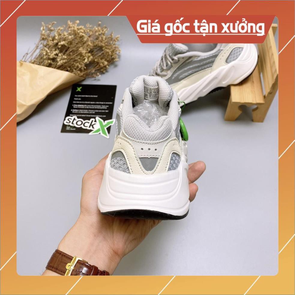 [Freeship+ Hàng Xịn] Giày Sneaker Nam Nữ Yz-700 STT Xám Trắng, Giày thể thao nam nữ cao cấp