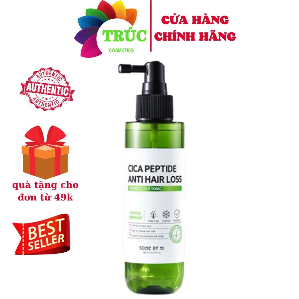 Xịt Dưỡng Ngăn Tóc Gãy Rụng Some By Mi Cica Peptide Anti Hair Loss Derma Scalp Tonic 150ml