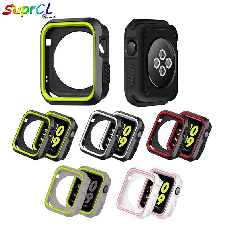 Ốp Silicone Mềm Bảo Vệ Đồng Hồ i Watch 45mm 44Mm 40Mm 42Mm 38Mm samrt watch Series 7 6 5 4 3 SE 41Mm