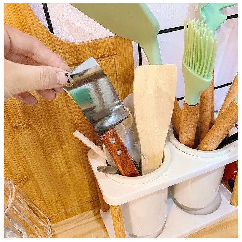 Dao Dọc Giấy Mini Cán Gỗ Unbox Mini Hot Tiktok, Dao Cắt Bánh Ngọt Mini Decor Trang Trí Phong Cách Hàn Quốc - K60