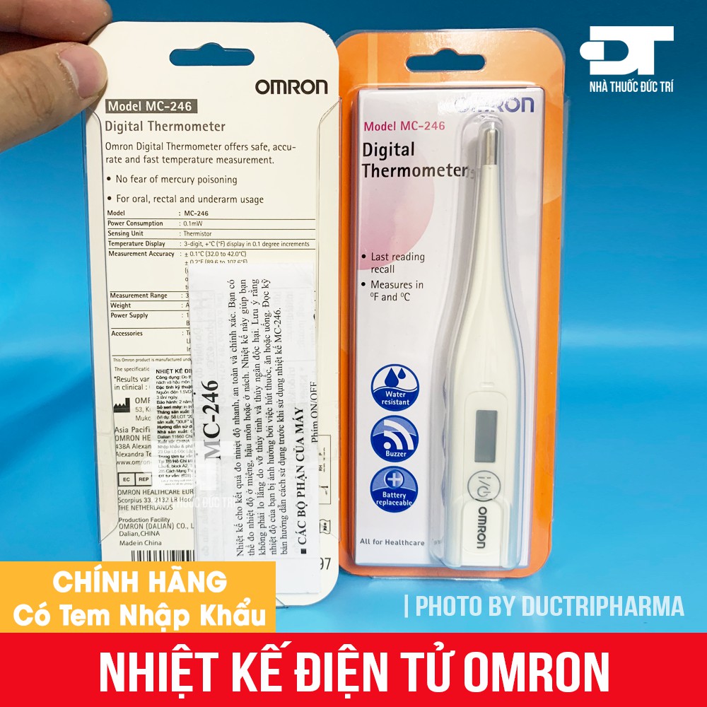 [CHÍNH HÃNG] Nhiệt Kế Điện Tử Omron MC-246