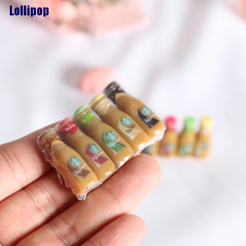 Set 1/5 mô hình ly cà phê mini tỉ lệ 1/12 trang trí nhà búp bê