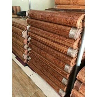 [GIÁ SỈ]  [Xả kho cuối vụ] Chiếu trúc lụa vân gỗ đủ kích thước 1m2 1m5 1m6 1m8