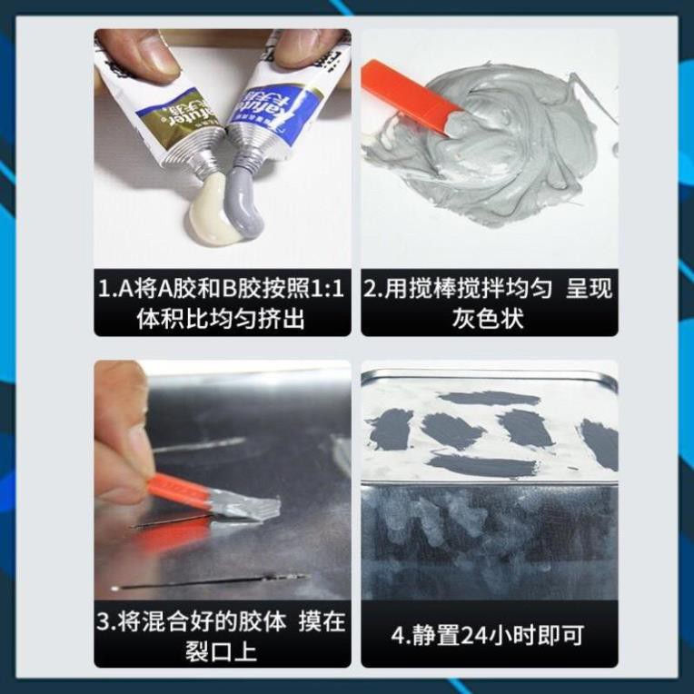 [Sẵn Hàng Giao Ngay] BỘ TUÝP KEM HÀN GẮN 2 THÀNH PHẦN AB , DÁN ĐA NĂNG TRÊN MỌI VẬT DỤNG TRỌNG LƯỢNG 100GR