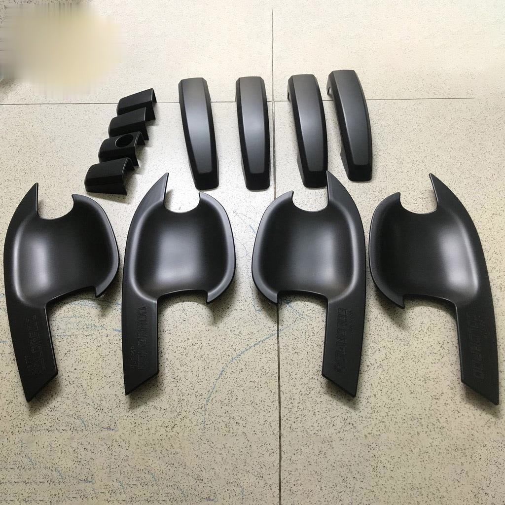 Ốp Tay Cửa Và Hõm Cửa Xe Corolado 2016 - 2021 Màu Đen Cao Cấp Chống xước tay cửa làm đẹp cho xe