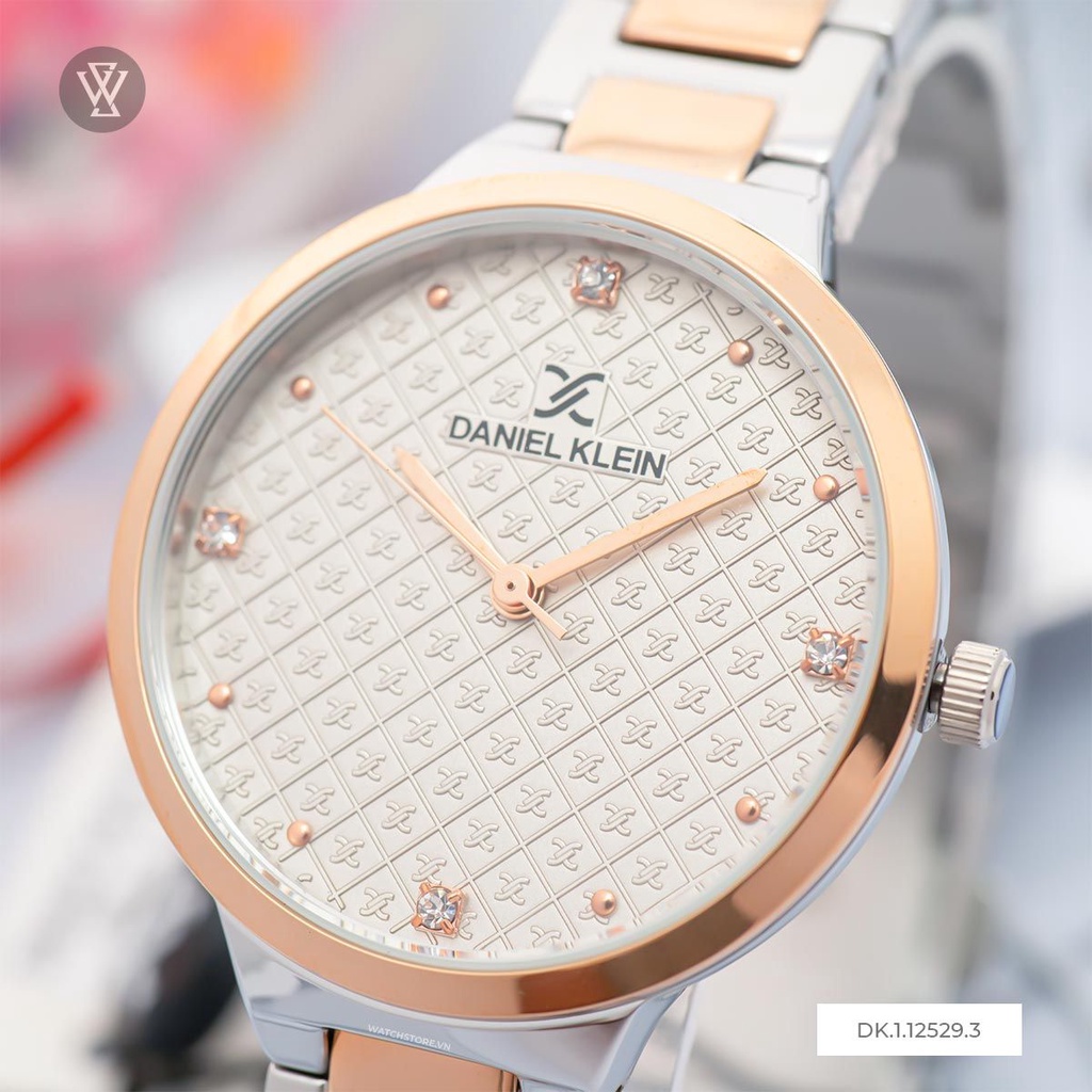Đồng Hồ Quartz Nữ Daniel Klein WATCHSTORE DK.1.12529.3 Thiết Kế Mặt Kính Khoáng 34mm, Dây Kim Loại Và Vỏ Thép Không Gỉ