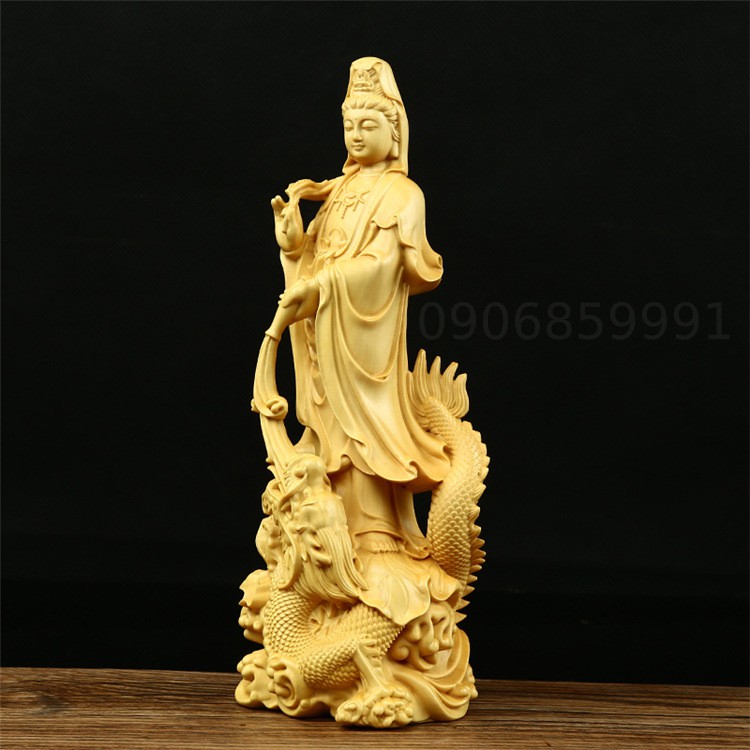 Tượng Quan Âm Nam Hải gỗ Hoàng Dương